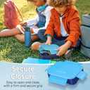 My Vesperbox Lite  Mini Lite - Kids Bento Lunch Box  Extra Durable Lunchbox for Toddlers and School  Leakproof, Child-Friendly, Ideal for Daycare, Preschool & Elementary School (7.48 x 5.12 x 1.97 in, Mini Lite - Light Blue - Blue - 19x13x5cm)