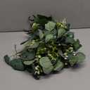 TOCHGREEN 5.9FT Eucalyptus Garland Artificial Vines Fake Greenery Garland with Gypsophila and Willow Leaves Faux Hanging Plants for Wedding Home Party Table Wall Decor (2pcs)