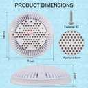 WG1048E Pool Suction Cover for Hayward Suction and Dual Suction OutletTop Cover and Frame with Screws