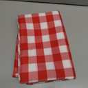 Red and White Gingham Tablecloth, Waterproof Outdoor Picnic Table Cover for Summer BBQ, Farmhouse Kitchen, Patio Dining, Reusable Machine Washable Checkered Table Cloth, W60 x L144 in