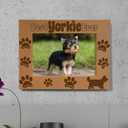 KATE POSH Best YORKIE Ever Engraved Natural Wood Picture Frame, Pet Memorial Gifts, New Puppy Gifts, Dog Lover Gift, Paw Prints on My Heart (5x7 Horizontal)