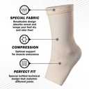POWERLIX Legs Orthopedic Brace Compression Support Sleeve (Pair) for Swelling, Sprain, Plantar Fasciitis, Arthritis, Tendinitis