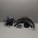 LEDIARY 16.5 inch Black Caged Ceiling Fan with Light, Fandelier Industrial Ceiling Fan with Remote, Farmhouse Fan Lights Ceiling Fixtures for Kitchen, Bedroom, Outdoor6 Speed, Timing-Black