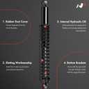 A-Premium Rear Towing Shocks Absorbers - Compatible with Chevrolet Silverado 1500, Tahoe and GMC Sierra 1500, Yukon and Dodge Ram 1500 and Nissan Titan - 2x Load Adjusting Shocks with Coil Spring