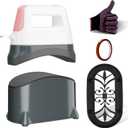 Hat Press,Portable Hat Heat Press with 6.3"x3.3" Ceramic-Coated Curved Heating Plate,Safety Base&Auto-Off,3-Level Hat Press Heat Machine for Cap Settings for Sublimation,HTV,DTF,Infusible Ink Project