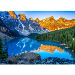 500 Piece Puzzles for Adults - Moraine Lake in Banff National Park - by Photographer Billi - Challenging Landscape Jigsaw Puzzle