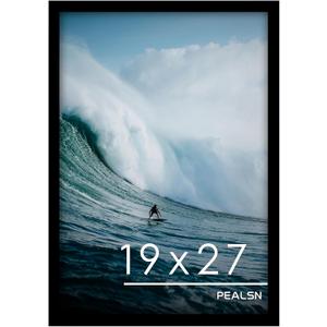 PEALSN 19x27 Poster Frame Black, Picture Frame for Wall Mounting Display Horizontally or Vertically Hanging, 1 Pack