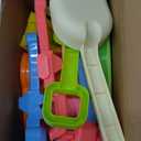 Collapsible Beach Sand Toys for Kids Toddlers,Travel Beach Toys with 3 Collapsible Sand Buckets,Shovels,Mesh Bags,Sand Molds,Castle Toys for Beach, Age 18+ Month