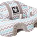 The Original Hugaboo Infant Sitting Chair - Blue Chevron , 3-10 Month