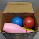 Kids Bowling Set - 10 Colorful Plastic Pins & 2 Lightweight Bowling Balls - Family Fun Indoor & Outdoor Toddler Bowling Set Game for Boys & Girls, Educational & Active Play Toy, Birthday Gift Ages 3+