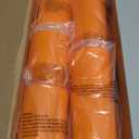 Homemory Halloween Orange Flameless Candles, Battery Operated LED Candles with Remote and Timer, Candles for Halloween Decoration, Fall, Harvest Festival, Set of 5