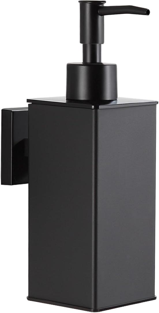 BGL Matte Black Soap Dispenser Wall Mounted for Bathroom