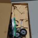 Storage & Play Car for Toniebox 2/1 and Tonie Figures Storage Shelf (Wooden Trailer), Magnetic Shelves Compatible with Tonie Box Player Character for Children Room (Natural, Wooden Trailer)