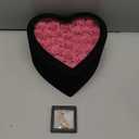 Casaido Preserved Roses Flowers for Delivery 16 Pcs, Forever Flores in Heart Box with Necklace, Eternal Rose Anniversary Birthday Gift for Women Wife Girlfriend, Rosas for Valentines Christmas, Pink