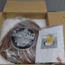 Premium Minimalist Walnut-Colored Modern LED Ceiling Light - 36W Oval Flush-Mount Fixture, 4000K Neutral Light, 14.1" Low-Profile Design, Energy Efficient for Bedroom, Corridor & Aisle