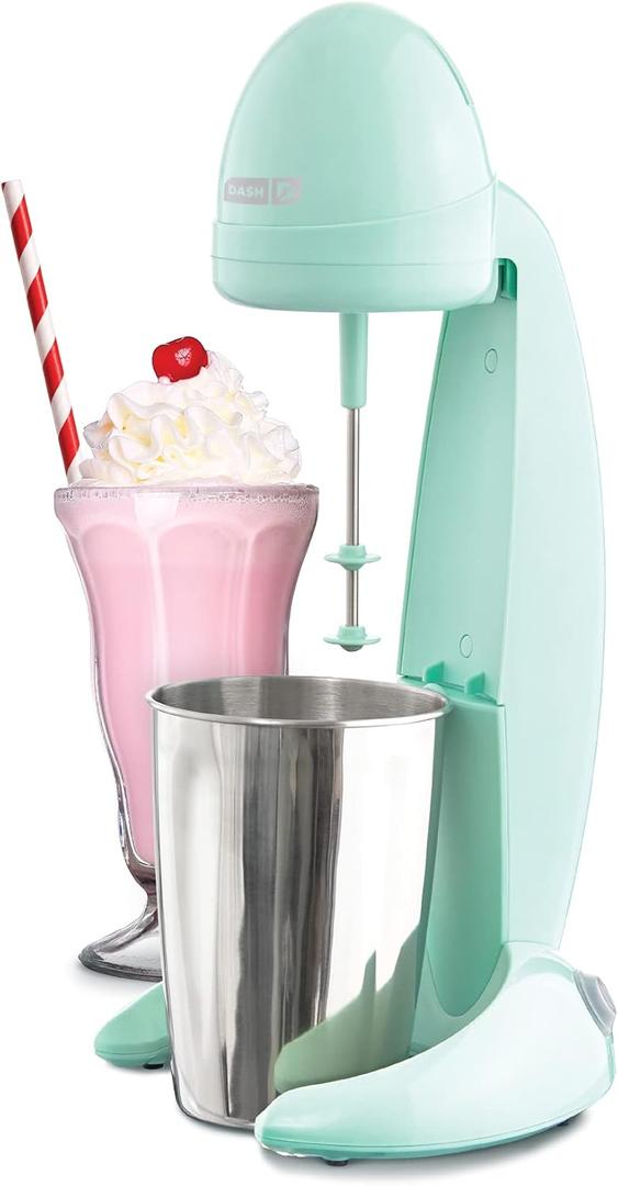 Dash Retro Milkshake Maker - Classic Milkshake Maker - 2-Speed Power Electric Drink Mixer with Stainless Steel Mixing Cup and One-Touch Power Button