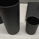 22Pcs Matte Black Bathroom Accessories Set Shower Curtain Decor Kit