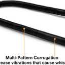 Stanbroil 3/8" X 30" Non-Whistle Flexible Flex Gas Line Connector Kit for NG or LP Fire Pit and Fireplace