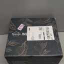 Neando 5x8 Index Card Organizer with Lid  Extra Large Acacia Wood Storage Box with 4 Compartments, 20 Blank Tabs, Holds 600 Cards  File Box for Recipes, Projects, School Notes & Office Organization