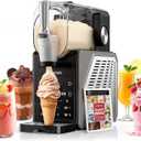 Slushie Machine, 85oz Ice Cream Machine & Slushy Machine for home, with LED Display, 6 Preset Programs for Margaritas, Frapps, Milkshakes, and Soft Serve, Automatic Cleaning, No Ice Needed