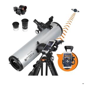 Celestron StarSense Explorer DX 130AZ App-Enabled Telescope – 130mm Newtonian Reflector with Smartphone Dock & StarSense App – iPhone & Android Compatible – Easy-to-Use for Beginners