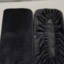 SPRING SEAON Office Chair Arm Covers Soft Memory Foam Arm Rest Pads Short Plush Gaming Chair Armrest Cushion Provide Cushioning for Elbows and Forearms 2 Pack Chair Covers for Arms Black