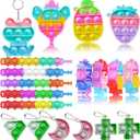 Mivanlin 117 Pcs Party Favors for Kids 4-8 8-12, Pop Fidget Toys, Treasure Box Toys for Classroom Prizes, Pinata Filler Goodie Bag Stuffers, Treasure Chest, Prize Box Toys for Boys Girls