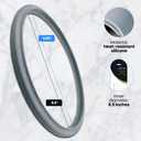 Pot Gasket Compatible with WMF Pressure Cooker Plus | Adaptable Replacement Silicone Sealing Ring, Silicone, 22 cm / 8.66in inner Diameter