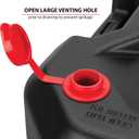 Performance Tool W4078 24-Quart Oil Drain Container, Deep Drain Well, Integrated Handle, Sealing Rubber Gaskets, Black