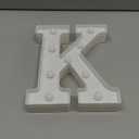 LED Marquee Sign Light Up Letters, Alphabet Light Up Letters Sign, Battery Powered LED Letter Lights for Night Light, Wedding, Birthday, Party, Christmas or Home Decor (Letter K)