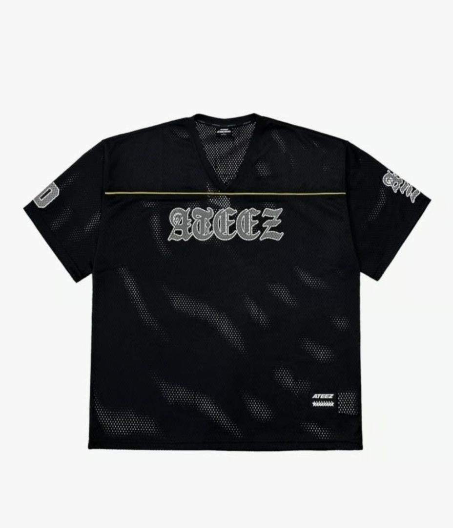 ATEEZ - IN YOUR FANTASY 2025 WORLD TOUR FOOTBALL JERSEY SAN size XL + Card with San