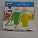 Kool-Aid 2 PACK Squeezy Slush Cup w Dome Lid, Spoon & Straw 10 Oz