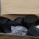 Honeydak 60 Pack Tumbler with Straw and Lid Bulk Cups for Gifts Glitter Plastic Coffee Cups 24-27 oz Reusable Water Bottle Iced Coffee Travel Mug Party Favors for Birthdays Travel (Black)