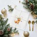 3 x Cute Golden Retriever Puppy Golf Kitchen Towels, Golden Retriever Lovers Gifts, Golfing Puppy Dog Decorative Hand Tea Towels for Bathroom, Unique Pet-Themed Household Towel Gift, 16x24 Inch