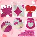 Galentine's Gang Banner, Pre-strung Valentine's Day Banner for girls, Galentine's Day Decorations, Pink Glitter