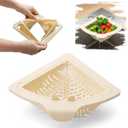 Magnetic Drainage & Filter Basket, Triangular Sink Strainer with Twist-Open Bottom, Kitchen Sink Corner Rack for Draining & Storage, Punch-Free Installation, No Tools Needed (Milky White)