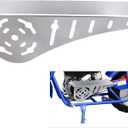 Mini Bike Chain Guard Cover for Most Mini Bikes Compatible with 5-7HP Predator 196cc 212cc 201cc Compatible with Honda Clone Tecumseh Briggs & Stratton Engines (Chrome)