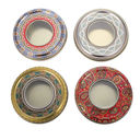 4Pcs Mini Tea Canister Saffron Storage Container Saffron Sealing Tin Saffron Threads Tin Small Round Canister For Tea Sugar Flour