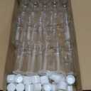 Dabacc 30 Pcs 2 oz Clear Plastic Empty Bottles with Flip Cap for Travel Size Liquids