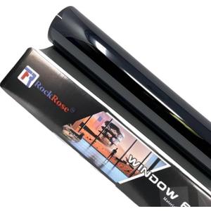 RockRose Charcoal 2PLY Premium Carbon 20% VLT Auto Tint 40 in x 100FT Professional Window Tint Heat, UV, and IRR Block Film for Cars or Building Strong Adhesive, Easy Shrink, Plotter Friendly (20 Percent)
