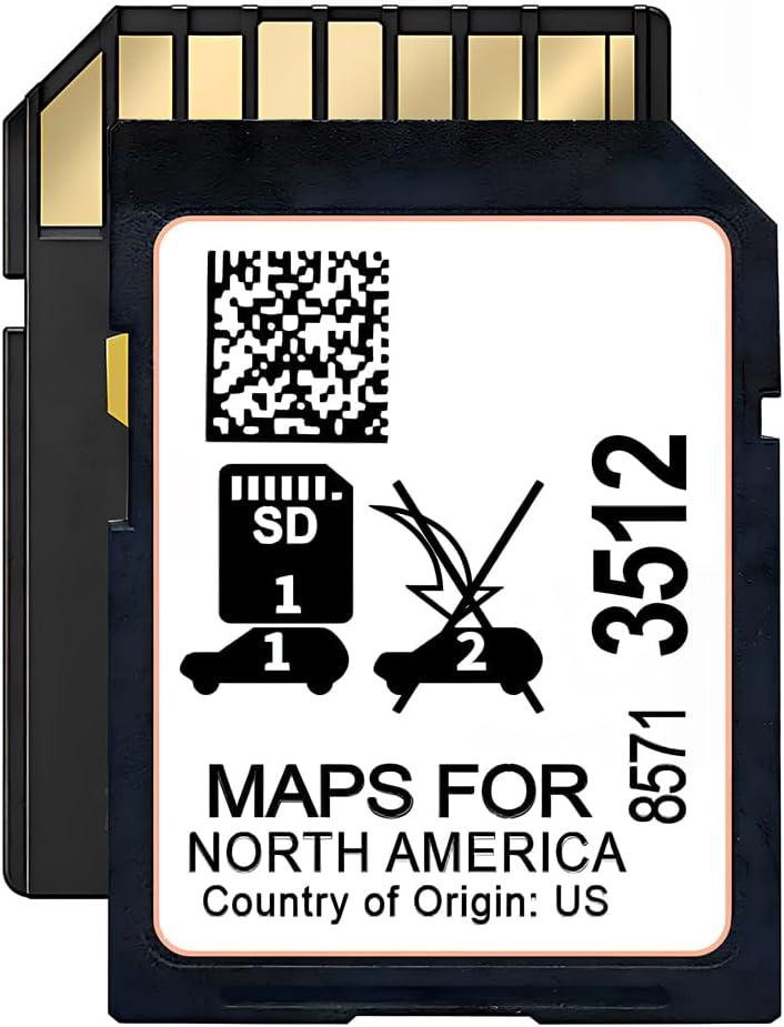 85713512 Latest Version Navigation SD Card Fits 2019-2024 Enclave Encore Envision CT4 CT5 XT6 Escalade Camaro Colorado Corvette Silverado Suburban Acadia Tahoe Canyon Yukon Sierra, USA/CA/MEX Maps