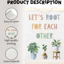 LKETW Boho Inspirational Poster Hanger Frame 12x16 Inch, Let's Root for Each Other Motivational Wall Art Posters for Kids Room, Inspirational Hanging Banner Decor for Playroom Homeschool Classroom