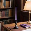 8 Pack 10 Inch Lavender Purple Taper Candles for Dinner Home Decor Wedding Shower