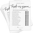 GardenCity Guess Who Bride or Groom?, Bridal Shower Games for 50 Guests, Minimalist