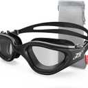 ZIONOR Swim Goggles, Upgraded G1 Polarized Swimming Goggles Anti-Fog for Adult Men Women (A2 (Polarized + Bright Smoke))