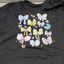 Magical Princess Bow Shirt for Women Magic Kingdom Tshirt Short Sleeve Family Holiday Vacation Tee Tops Black XXL