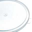 2 x Carlisle FoodService Products Bain Marie Food Storage Container Lid for Restaurants, Catering, Kitchens, Plastic, 6-8 Quarts, Clear