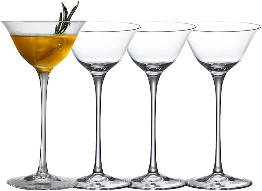 Crystal Cocktail Glasses, Martini Glasses Set of 4, 3.3 Oz