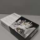 Herogo 20-Piece Matte Black Silverware Set for 4, Stainless Steel Square Flatware Cutlery Set, Tableware Eating Utensils Include Knife Spoon Fork, Satin Finish, Dishwasher Safe