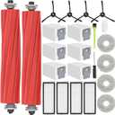 Replacement Accessories for Roborock Qrevo S/Qrevo Pro/Qrevo Plus/QRevo MaxV Replacement Parts for Qrevo S Accessory Kit, 2 Main Brushes, 6 Dust Bags, 4 Filters 4 Mop Pads 4 Side Brushes